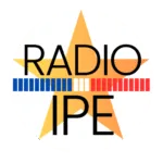 Logo Radio IPE, étoile jaune et couleurs de l'Acadie